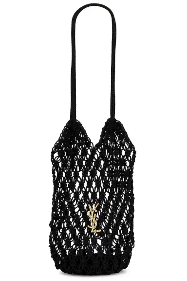 Saint Laurent Large Cassandre Shopping Crochet Bag | Thumbnail 1 Saint Laurent Large Cassandre Shopping Crochet Bag | Thumbnail 1