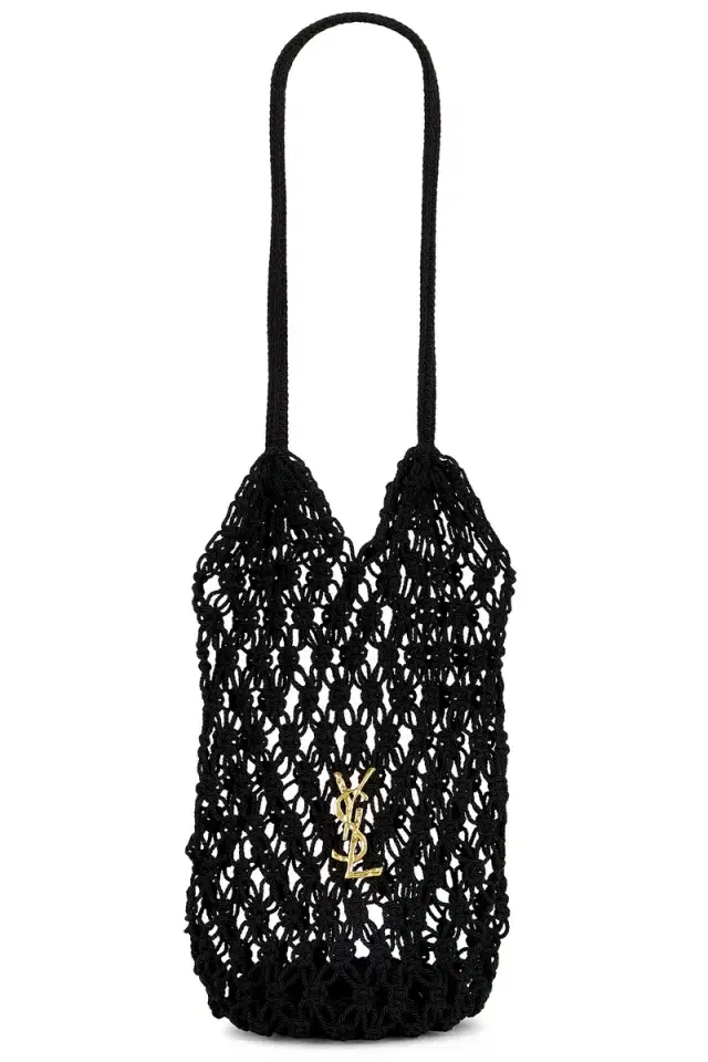 Saint Laurent Large Cassandre Shopping Crochet Bag