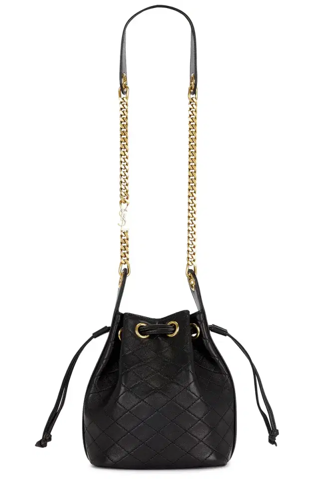 Saint Laurent Small Cassandre Quilted Bucket Bag