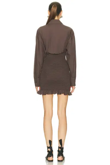 The Attico Long Sleeve Mini Dress | Thumbnail 3