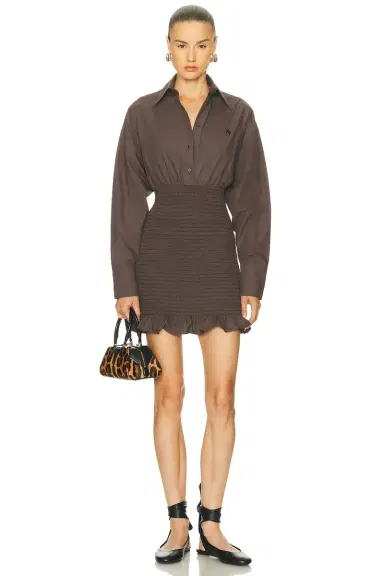 The Attico Long Sleeve Mini Dress | Thumbnail 1