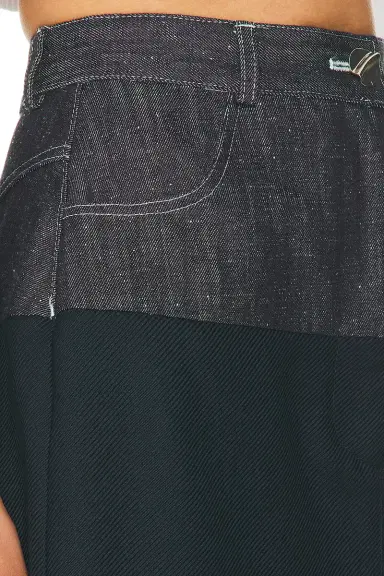 Matthew Bruch Denim Combo Midi Skirt | Thumbnail 6 Matthew Bruch Denim Combo Midi Skirt | Thumbnail 6