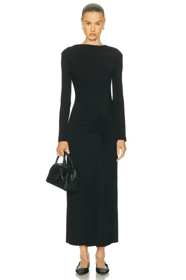 SIMKHAI Ferrera Longsleeve Midi Dress