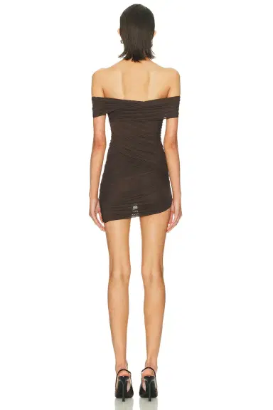 SEROYA Deniz Mesh Mini Dress | Thumbnail 4