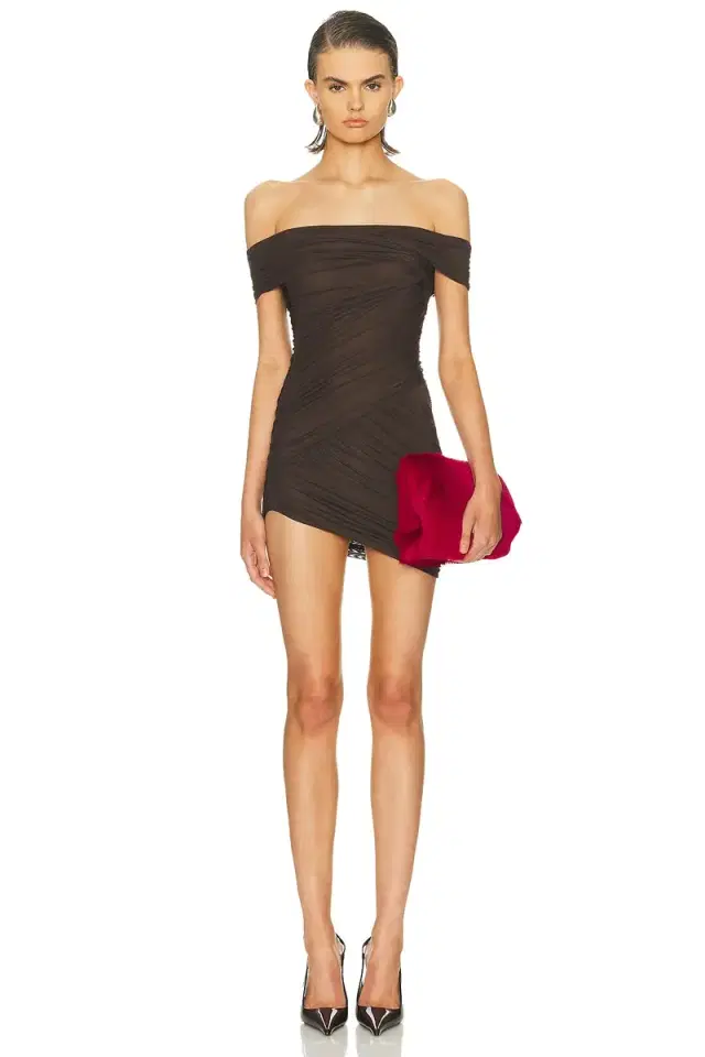 SEROYA Deniz Mesh Mini Dress