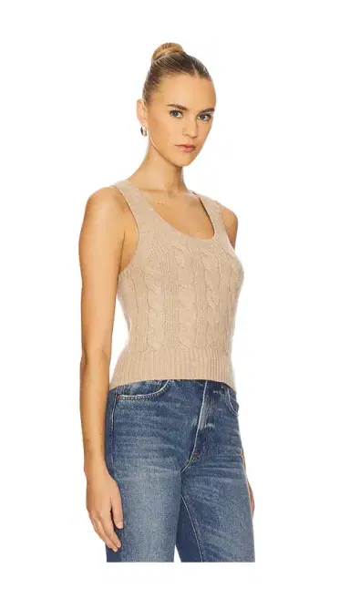 Polo Ralph Lauren Cable Wool Cashmere Sleeveless Sweater | Thumbnail 2
