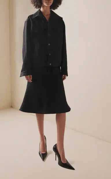 Balenciaga Avenue Nappa Leather Heeled Pumps | Thumbnail 3