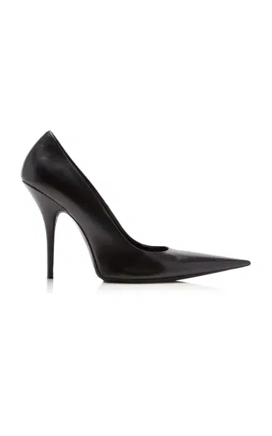Balenciaga Avenue Nappa Leather Heeled Pumps | Thumbnail 7