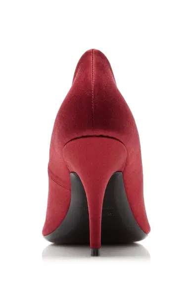 Balenciaga Avenue BB Satin Pumps | Thumbnail 4 Balenciaga Avenue BB Satin Pumps | Thumbnail 4
