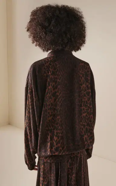 Balenciaga Tracksuit-Style Silk-Crepe Blouse | Thumbnail 4 Balenciaga Tracksuit-Style Silk-Crepe Blouse | Thumbnail 4