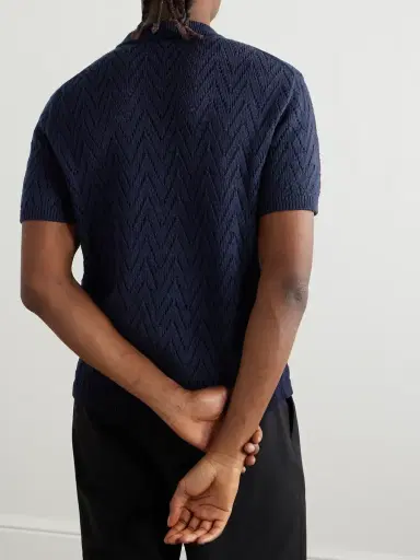 Ralph Lauren Purple Label Textured Cotton Cardigan - Men | Thumbnail 3