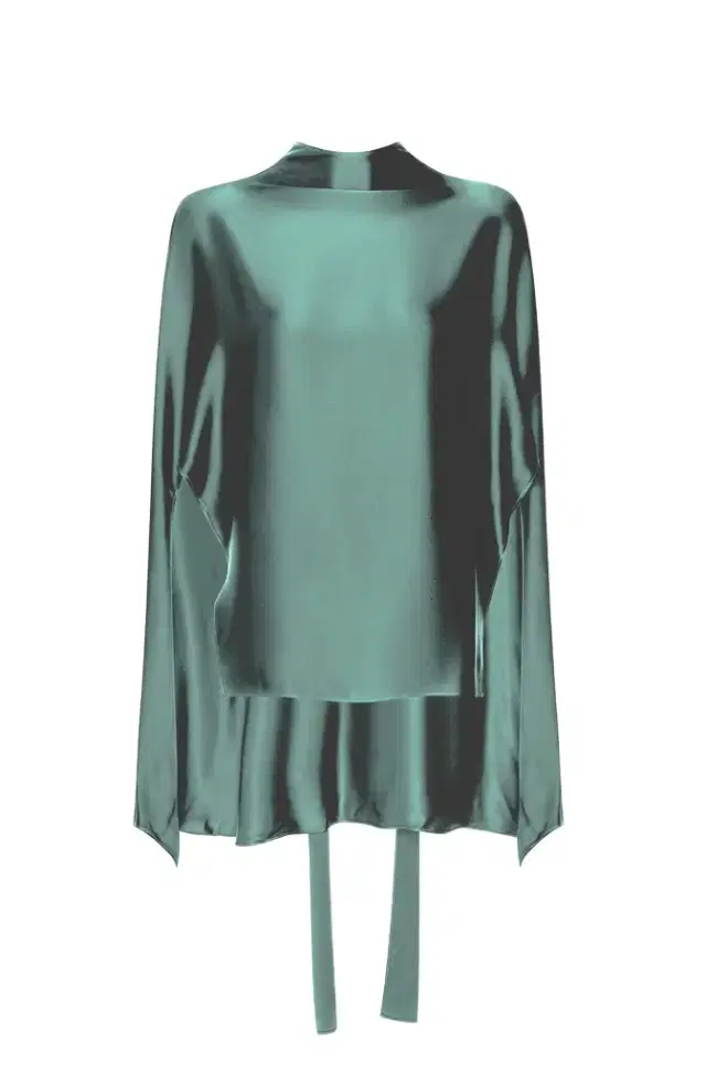 LAPOINTE Silky Twill Scarf Cape Top