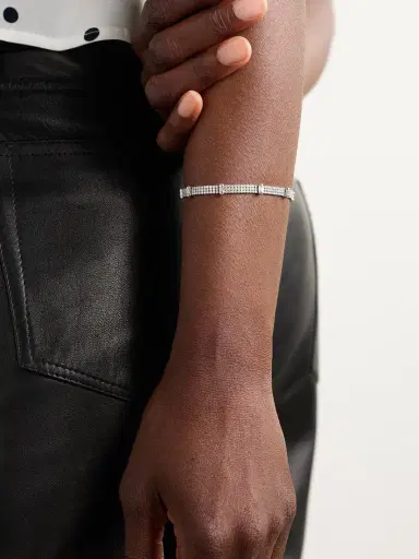 SHAY Triple Thread Ripple 18-karat White Gold Diamond Bracelet | Thumbnail 2 SHAY Triple Thread Ripple 18-karat White Gold Diamond Bracelet | Thumbnail 2