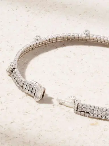 SHAY Triple Thread Ripple 18-karat White Gold Diamond Bracelet | Thumbnail 3 SHAY Triple Thread Ripple 18-karat White Gold Diamond Bracelet | Thumbnail 3