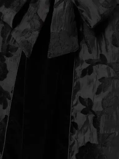Loretta Caponi Porzia Velvet-trimmed Fil Coupé Satin Robe | Thumbnail 5