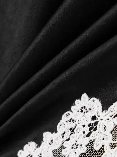 McQueen Lace-trimmed Satin Midi Dress | Thumbnail 4