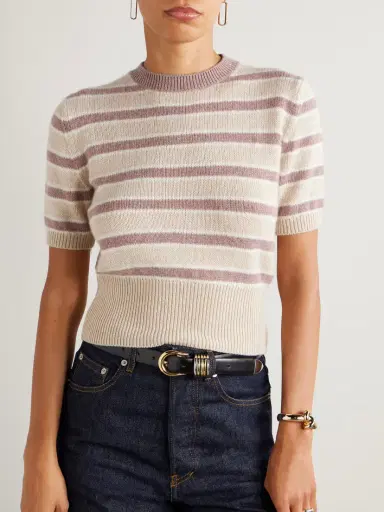 Loro Piana Fobello Striped Cashmere Sweater | Thumbnail 3 Loro Piana Fobello Striped Cashmere Sweater | Thumbnail 3