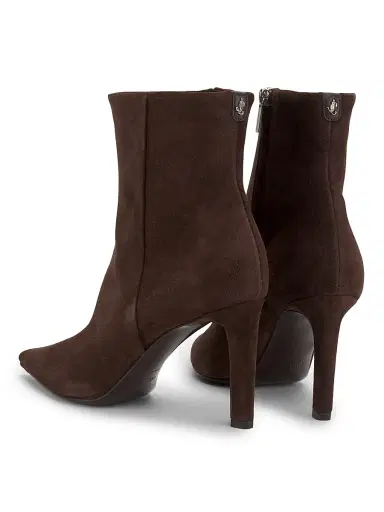 Jimmy Choo Women's Frankie 85MM Velvet Suede Booties - Chocolate | Thumbnail 3 Jimmy Choo Women's Frankie 85MM Velvet Suede Booties - Chocolate | Thumbnail 3