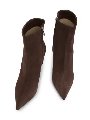 Jimmy Choo Women's Frankie 85MM Velvet Suede Booties - Chocolate | Thumbnail 4 Jimmy Choo Women's Frankie 85MM Velvet Suede Booties - Chocolate | Thumbnail 4