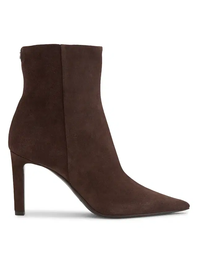 Jimmy Choo Women's Frankie 85MM Velvet Suede Booties - Chocolate