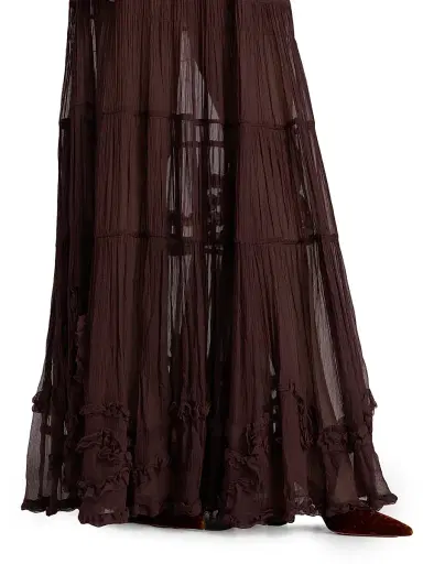 Ulla Johnson Women's Verona Silk Smocked Gown | Thumbnail 6 Ulla Johnson Women's Verona Silk Smocked Gown | Thumbnail 6