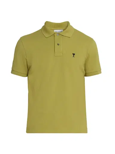 AMI Paris Men's ADC Logo Polo Shirt - Matcha | Thumbnail 1