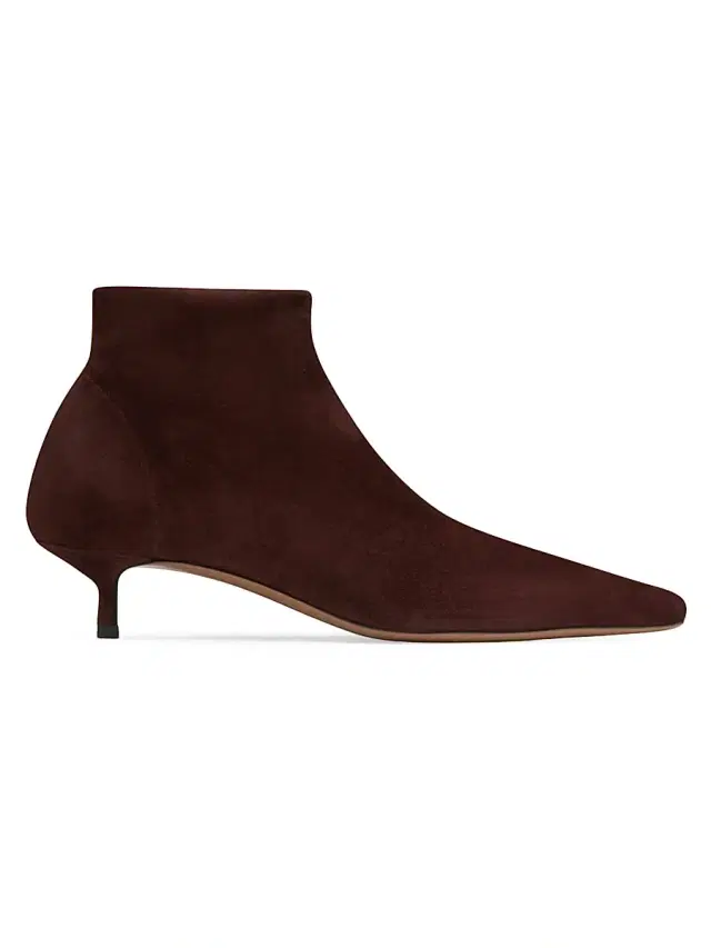 Neous Women's Idra 40MM Suede Ankle Boots - Dark Chocolate