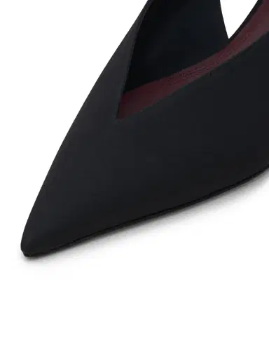 NEOUS Women's Diske 40MM Crêpe de Chine Point-Toe Slingback Pumps - Black - Size 10.5 | Thumbnail 3 NEOUS Women's Diske 40MM Crêpe de Chine Point-Toe Slingback Pumps - Black - Size 10.5 | Thumbnail 3