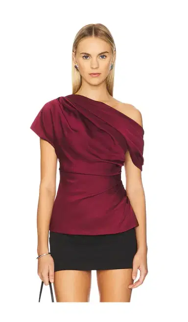 SIMKHAI Phoebe Draped Top | Thumbnail 1 SIMKHAI Phoebe Draped Top | Thumbnail 1