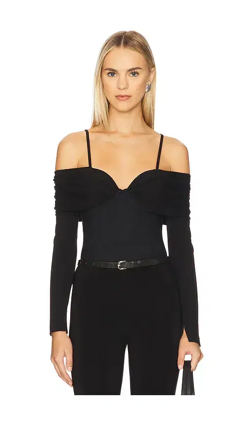 SIMKHAI Hazel Long Sleeve Top