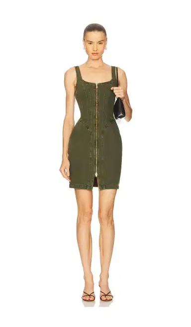 L'AGENCE Jaxyn Corset Zip Dress | Thumbnail 1