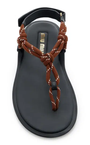 Miu Miu Rope Sandals | Thumbnail 3 Miu Miu Rope Sandals | Thumbnail 3