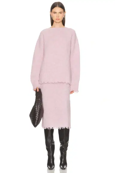 Jil Sander Frayed Edge Midi Skirt | Thumbnail 5 Jil Sander Frayed Edge Midi Skirt | Thumbnail 5