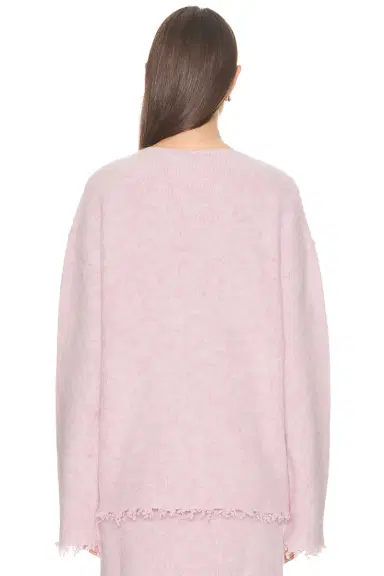 Jil Sander Boat Neck Frayed Edge Sweater | Thumbnail 3
