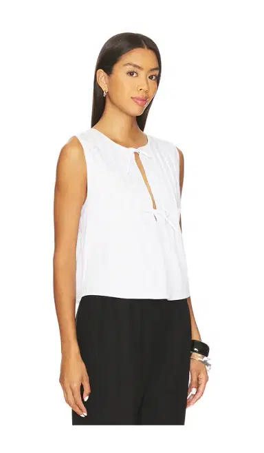 WeWoreWhat Tie Front Flare Top | Thumbnail 2
