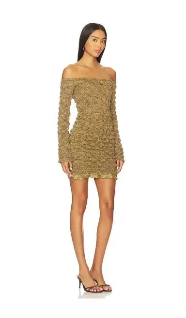 Prabal Gurung Off-shoulder Long Sleeve Mini Dress | Thumbnail 2 Prabal Gurung Off-shoulder Long Sleeve Mini Dress | Thumbnail 2