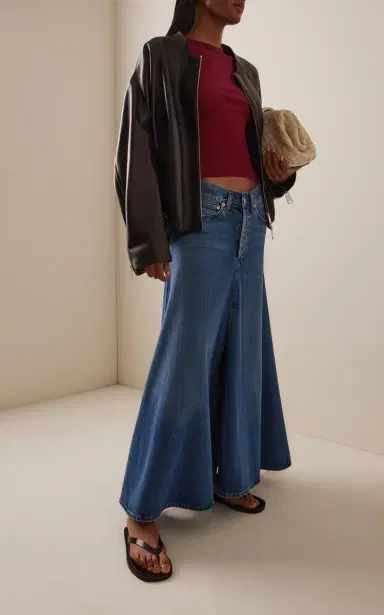 Citizens of Humanity x Bloom Farm Exclusive Fluid Denim Maxi Skirt | Thumbnail 3