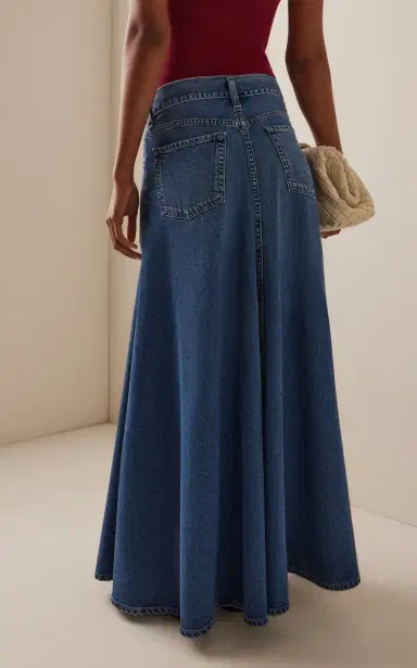 Citizens of Humanity x Bloom Farm Exclusive Fluid Denim Maxi Skirt | Thumbnail 5