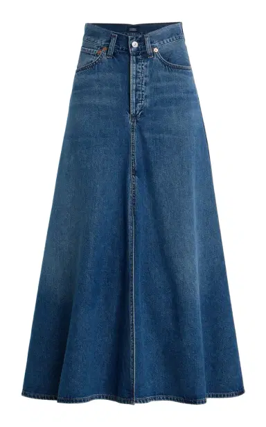 Citizens of Humanity x Bloom Farm Exclusive Fluid Denim Maxi Skirt | Thumbnail 7