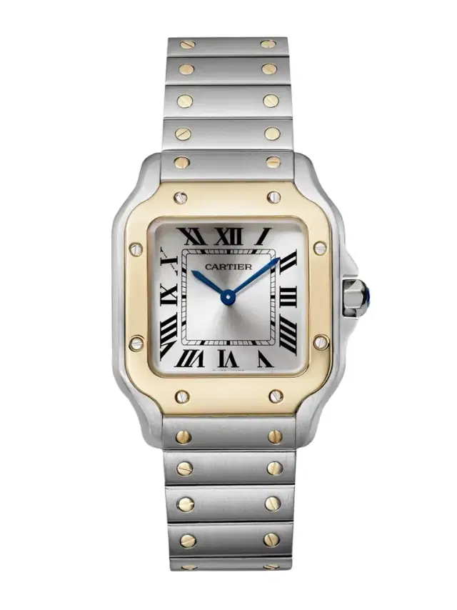 Cartier Santos De  Stainless Steel And 18-karat Gold Watch