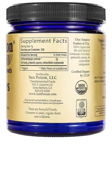 Sun Potion Cordyceps Active Adaptogen Mushroom Powder | Thumbnail 2