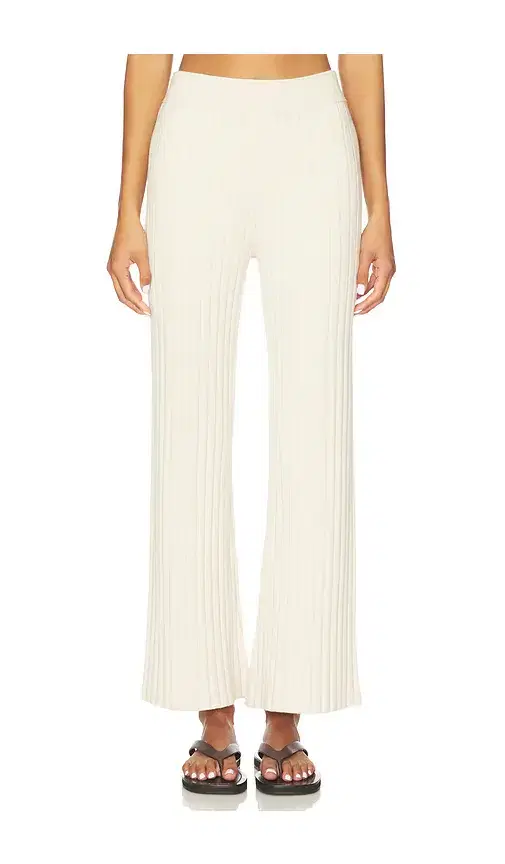 Cozy Cotton Silk Ribbed Pant