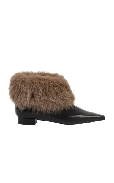 SALONDEJU Shearling-Lined Leather Ankle Boots | Thumbnail 21