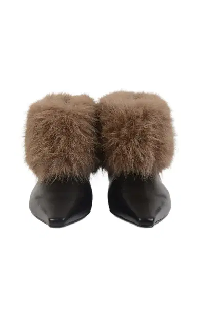 SALONDEJU Shearling-Lined Leather Ankle Boots | Thumbnail 9