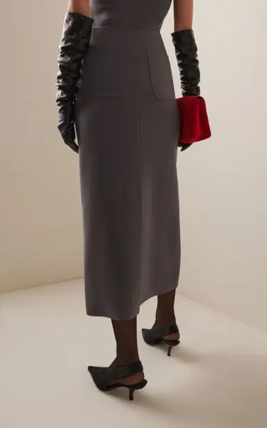 BIRROT Exclusive Lay2 Crepe Maxi Skirt | Thumbnail 5 BIRROT Exclusive Lay2 Crepe Maxi Skirt | Thumbnail 5