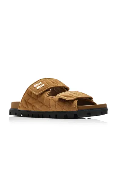 Miu Miu Suede Sandals | Thumbnail 5