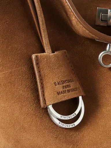 Balenciaga Rodeo Medium Suede Shoulder Bag | Thumbnail 4