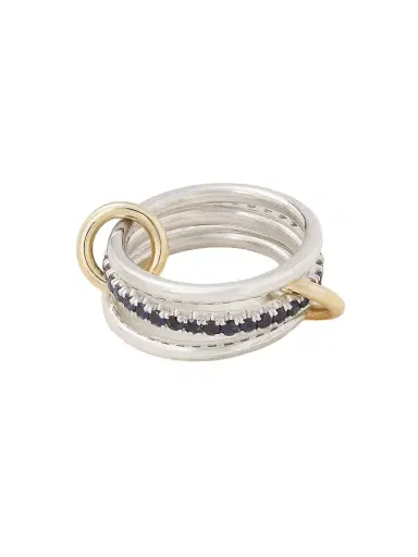 Spinelli Kilcollin Tigris 18-karat Gold, Sterling Silver And Sapphire Ring | Thumbnail 1 Spinelli Kilcollin Tigris 18-karat Gold, Sterling Silver And Sapphire Ring | Thumbnail 1