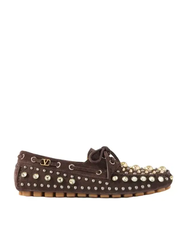 Fastaway Embellished Suede Loafers