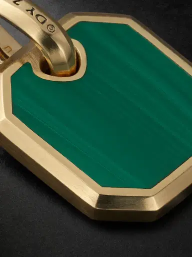 David Yurman Roman 18-Karat Gold Malachite Pendant - Men | Thumbnail 3 David Yurman Roman 18-Karat Gold Malachite Pendant - Men | Thumbnail 3